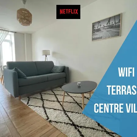 Superbe T2 Neuf Centre Ville Wifi Terrasse Netflix Périgueux Exterior foto